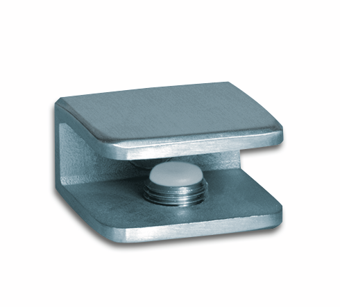 Glass shelf support angular