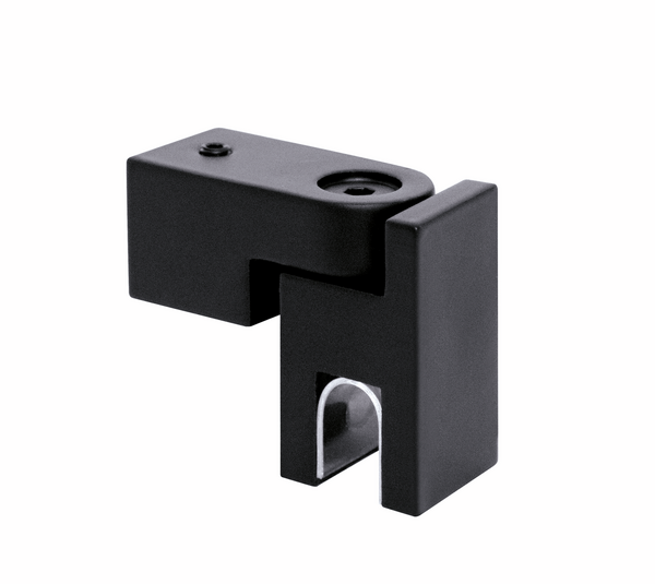 Glass connector adjustable plank square black