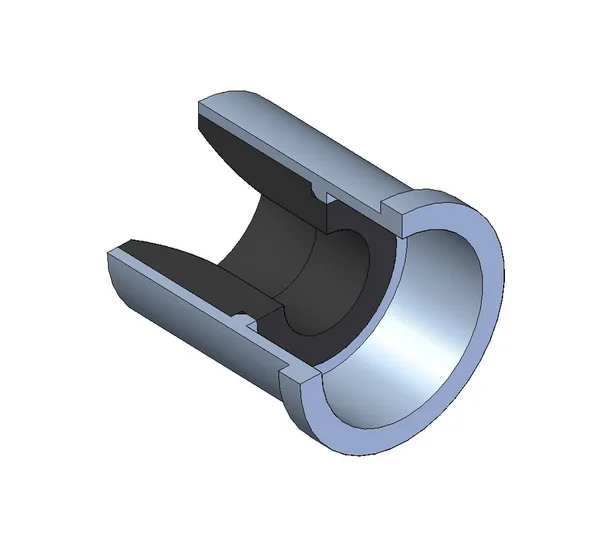 Attachment nozzle ø 8 mm x L 40.5 mm