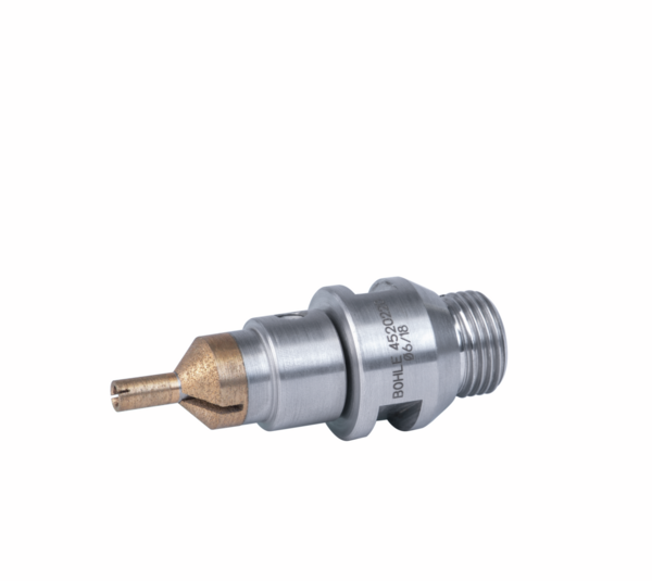 Industrial diamond hollow drill with deep countersink