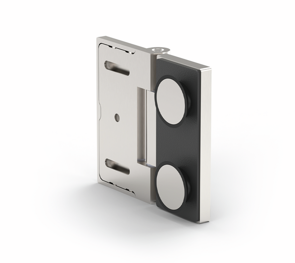 Shower door hinge Madrid FM, glass-wall, 180° 