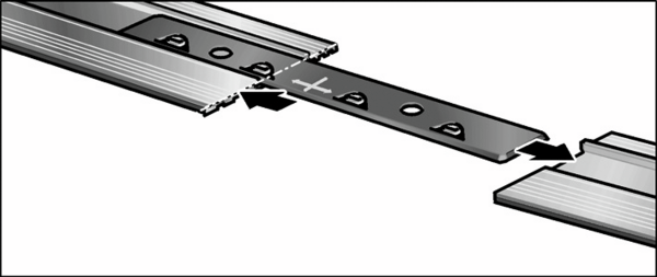 Connector for guide rail Flex