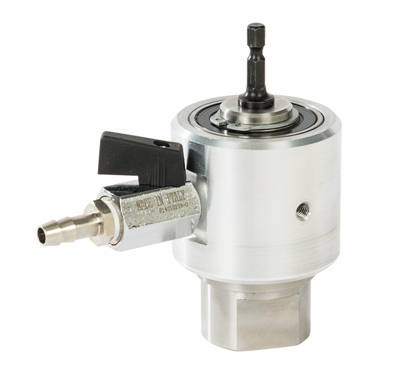 Water feed chuck with mounting shaft