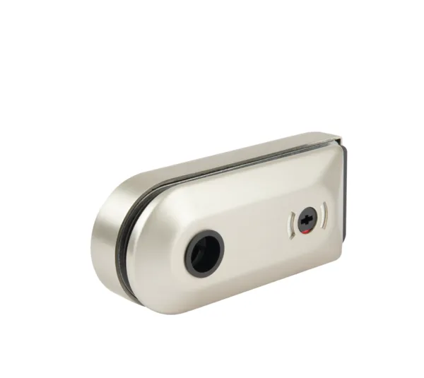 Studio serratura porta in vetro WC, rotonda