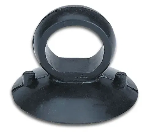 Suction lifter, solid rubber with finger eyelet