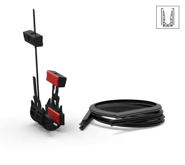 Set de montage VetroMount®, version avec profilé de recouvrement