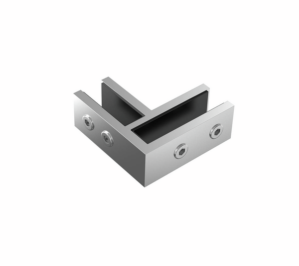 Conector vidrio-vidrio 90°, para 10 - 12,76 mm