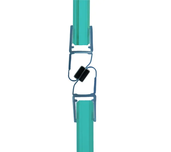 Shower door seal with magnet 180° for single-action doors