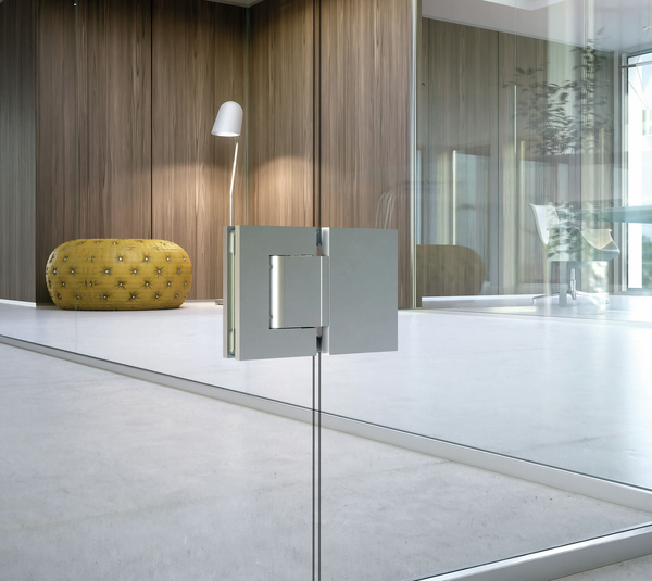 Biloba BL 8915 hydraulic swing door hinge, glass-glass 180°