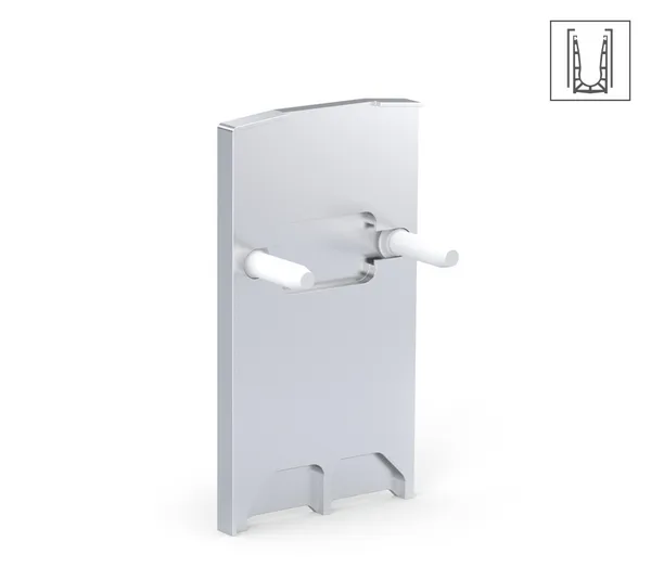 VetroMount® Endkappe, für Seitenprofil U