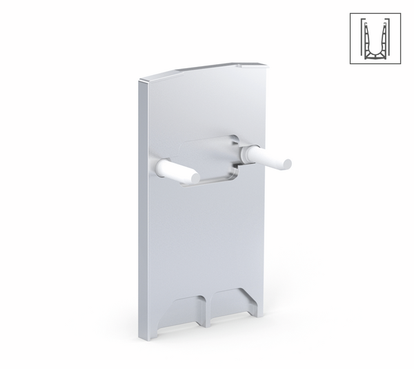 Embout VetroMount®, pour profilé latéral U