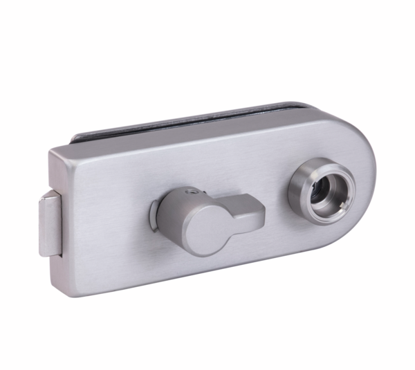 Studio üvegajtós WC zár, kerek