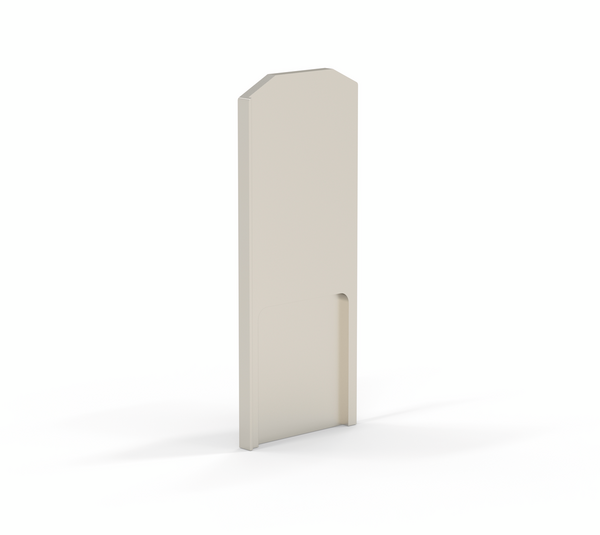 VetroMount® Slim end cap for U-profile, for stairwells
