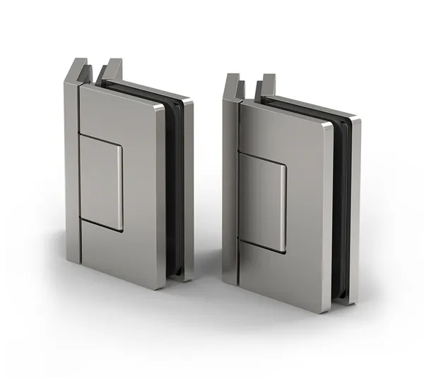 Shower door hinge Santos, glass-glass 135°