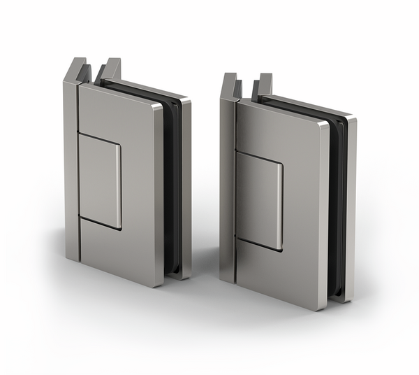 Shower door hinge Santos, glass-glass 135°