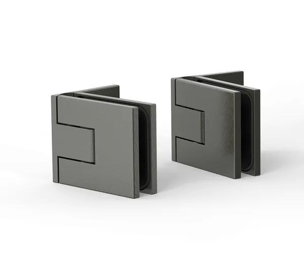 Shower door hinge Juna®, glass-wall 90°