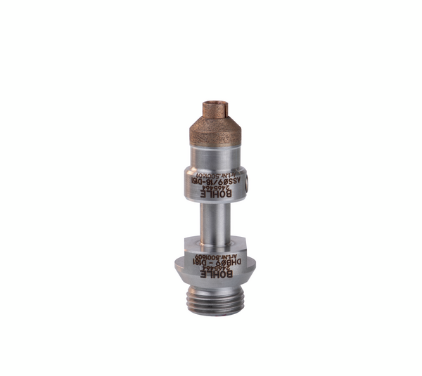 Industrial diamond hollow drill with countersink ring