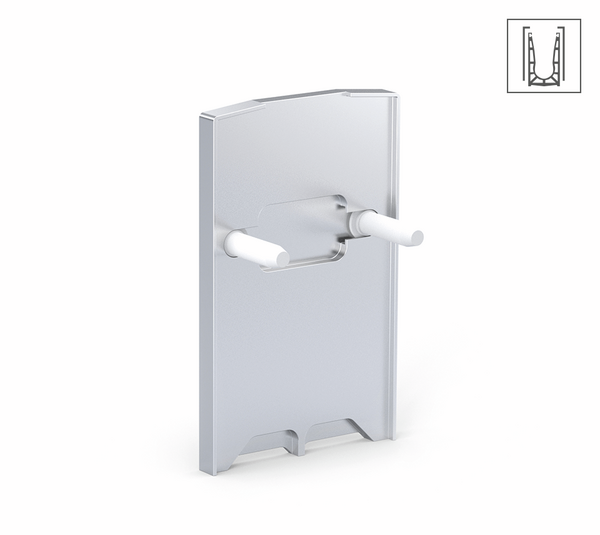 Embout VetroMount® pour profilé U au sol