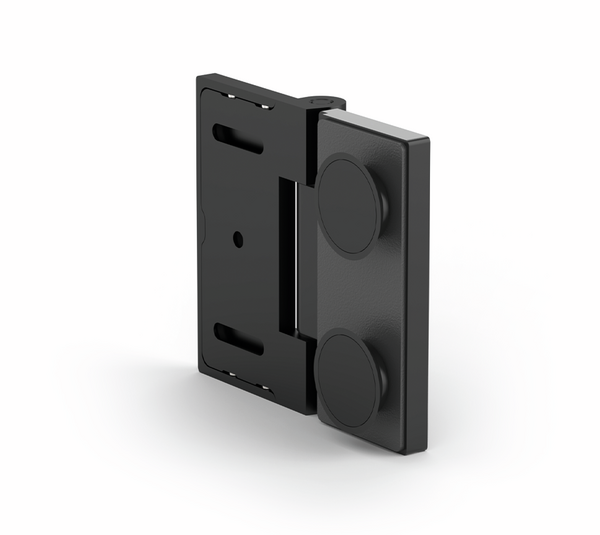 Shower door hinge Madrid FM, glass-wall, 180° 