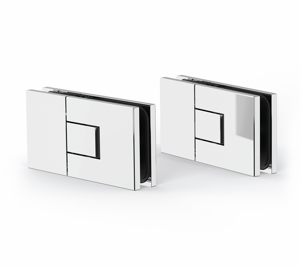 Shower door hinge Juna®, glass-glass 180°