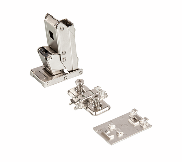 Cristallo, glass-wood, complete hinge