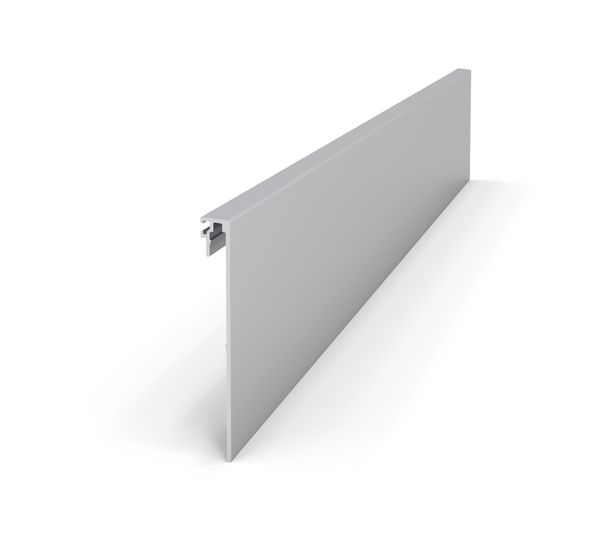 VetroMount® Slim side cover profile, for floor profile