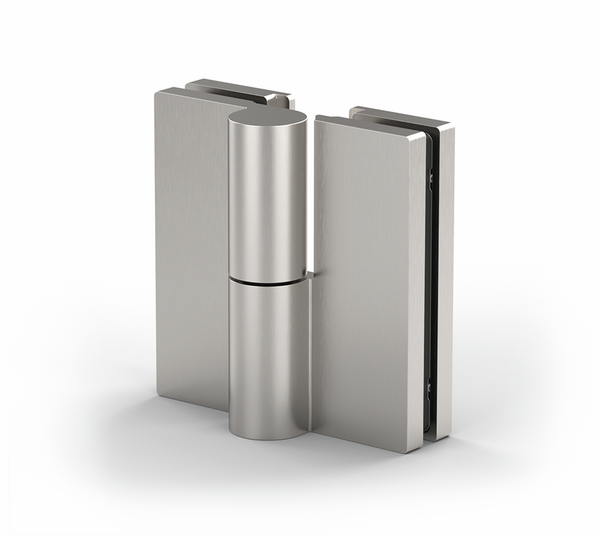 Paumelle de porte de douche Arta, verre-verre 180°