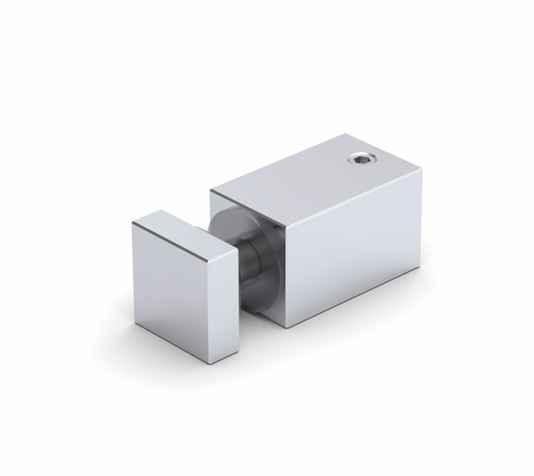 Raccord pour verre Square 12, avec perçage de verre