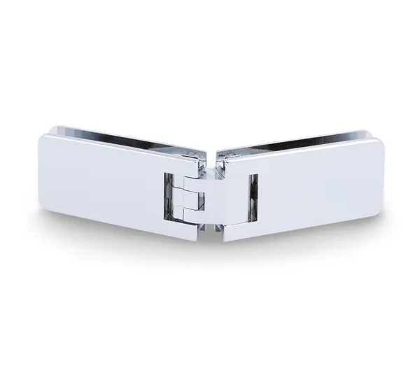 Granada shower door hinge, glass-glass 135° 