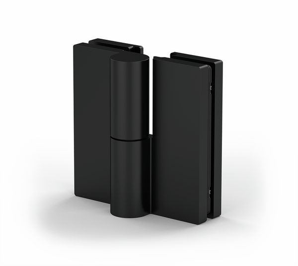 Paumelle de porte de douche Arta, verre-verre 180°