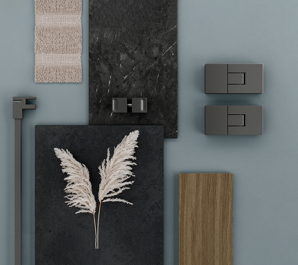 Paumelles de douche Juna®, verre-mur 90°
