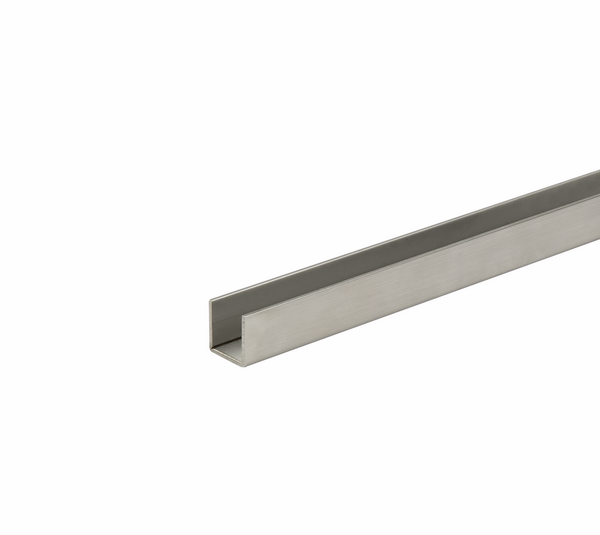 U-profiel 20 x 20 mm, RVS