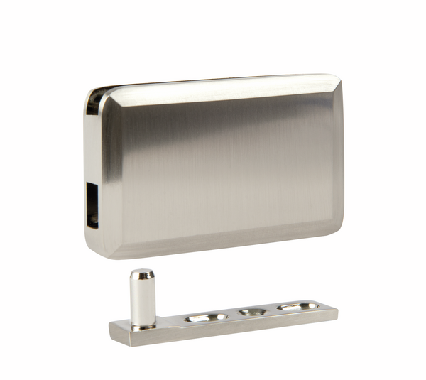 Furniture corner hinge Vitreasy 006, glass-wood