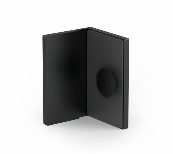 Angle connector Madrid FM, glass-wall 90°, inwards