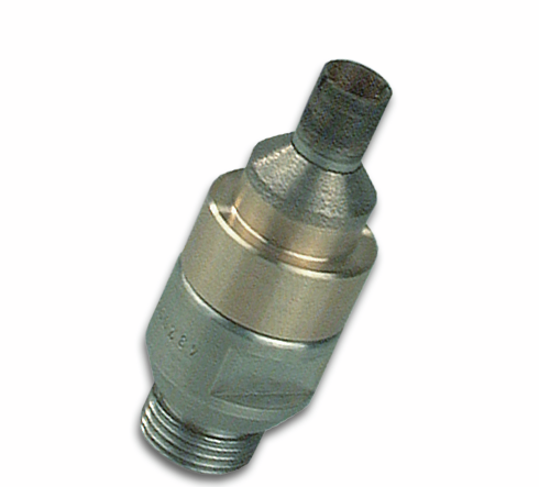 Industrial diamond hollow drill with countersink ring