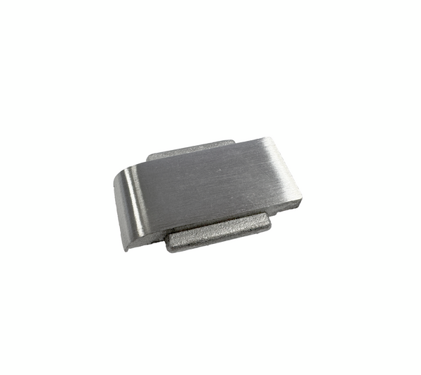 Securing plate for clamp fixing square 45 x 45 mm