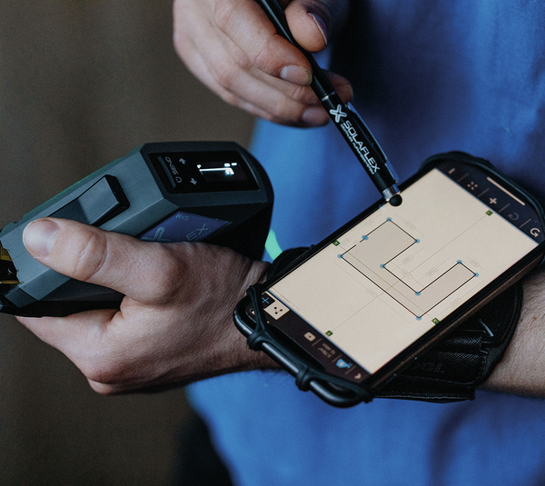 Aufmaß-Set mit digitalen Rollmeter Solaflex