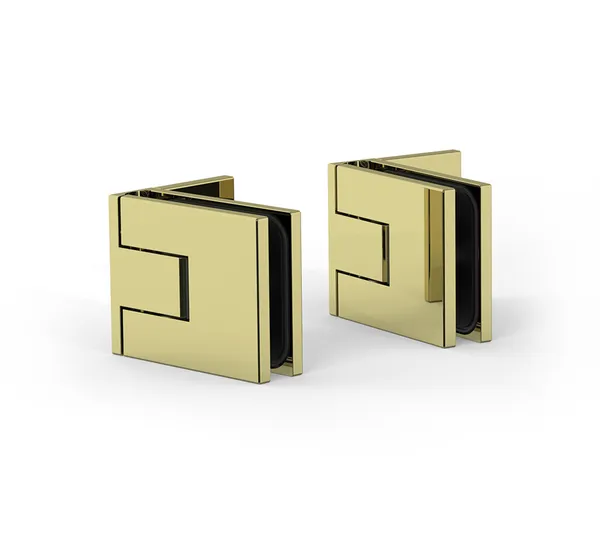 Shower door hinge Juna®, glass-wall 90°