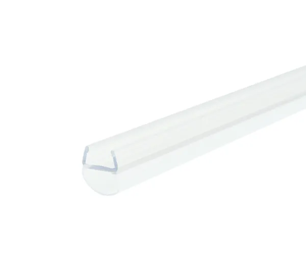 Shower door seal with bellows