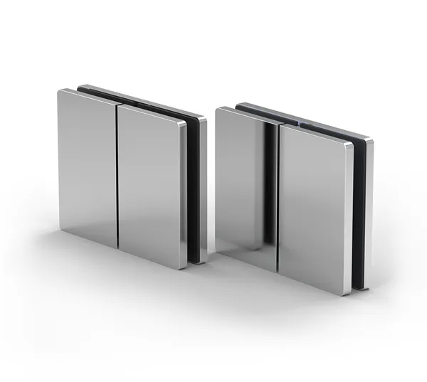 Santos side connector, glass-glass/wall 180°