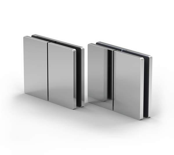 Santos side connector, glass-glass/wall 180°