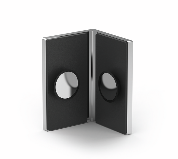 Madrid FM, connettore angolare, vetro-vetro 90°