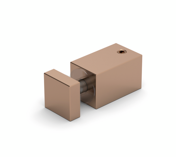 Glass connector Square 12, for drilled glass