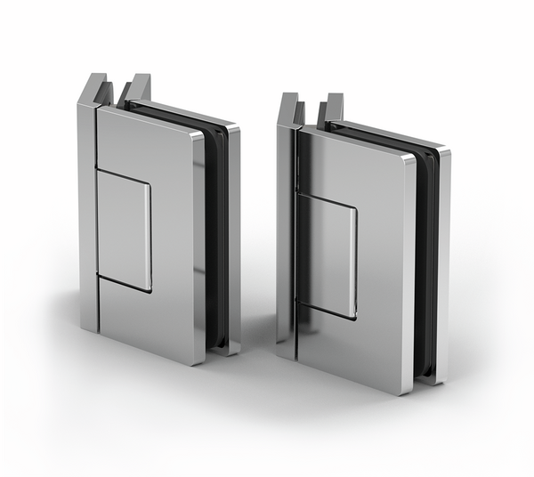 Shower door hinge Santos, glass-glass 135°