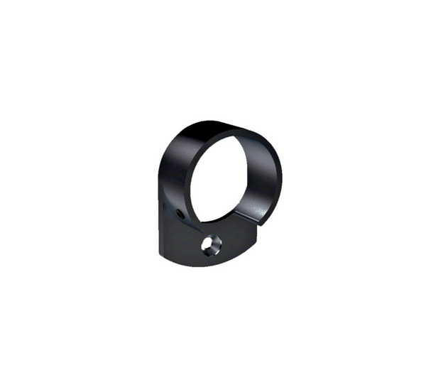 Wall connector ø 42.4 mm open, aluminium