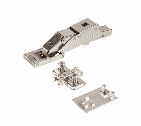 Cristallo, glass-wood, complete hinge
