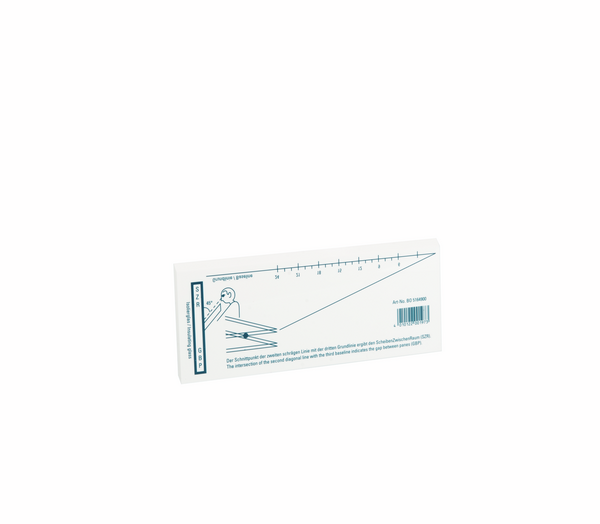Optical glass thickness gauge