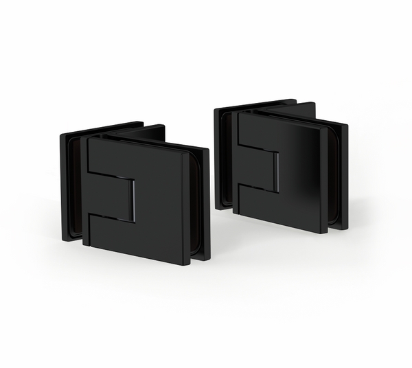 Shower door hinge Juna®, glass-glass 90°