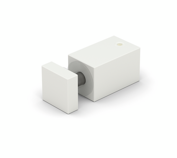 Glass connector Square 12, for drilled glass