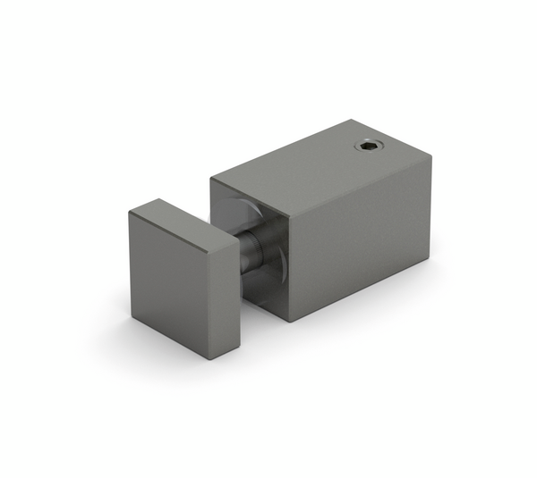 Glass connector Square 12, for drilled glass